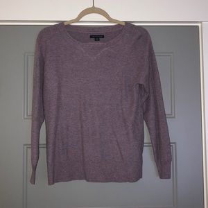 Long sleeved light purple sweater